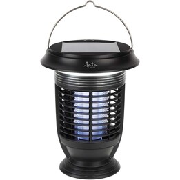 JATA HOGAR MELI0420: zanzariera elettrica a energia solare e USB, lampada UV a scarica, per interni ed esterni (40 m²), 3 livell