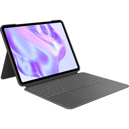 Logitech Combo Touch - Funda con teclado para iPad Pro 13 pulgadas (M4) 2024, teclado retroiluminado extraíble con soporte abati