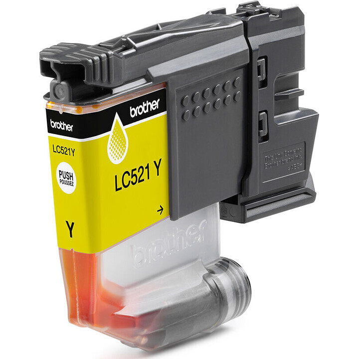Cartucho brother lc521 yellow j1360dw j1310dw j1260w