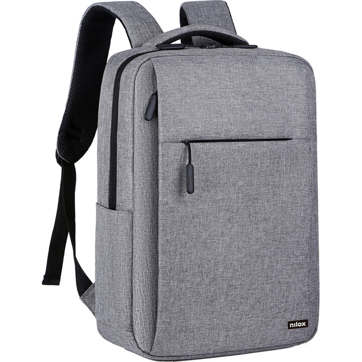 Sac à dos pour ordinateur portable Nilox 15,6" gris professionnel