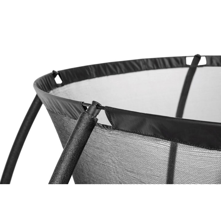 Trampolim Salta Cosmos com escada e rede de segurança, 366 cm, Preto