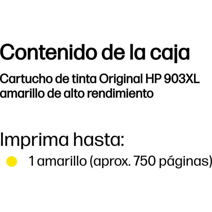 HP 903XL AC Yellow Ink