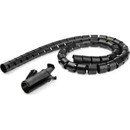 StarTech.com CMSCOILED3 Gaine spiralée de gestion des câbles 1,5 m, 45 mm, noire