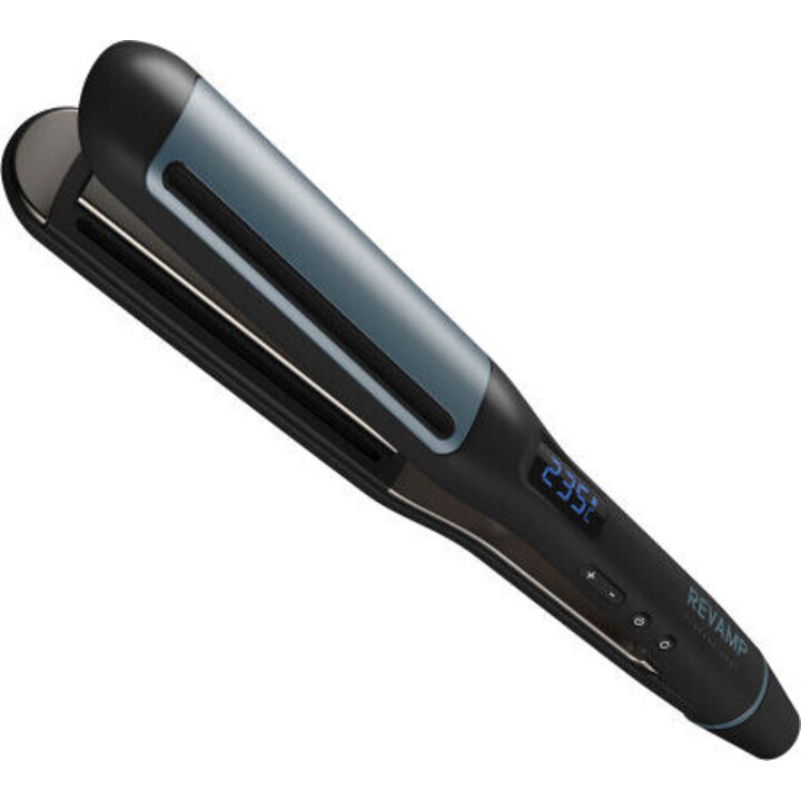 Revamp ST-1800-EU Progloss Hydro Shield X Shine Keramik-Glätteisen schwarz