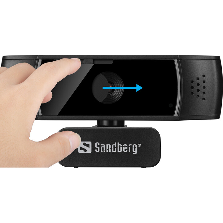 Webcam USB Sandberg 134-38 com foco automático e microfone duplo