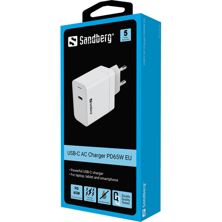 Caricabatterie CA Sandberg 441-48 USB-C PD65W EU