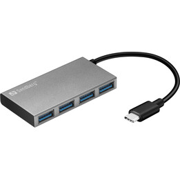 Hub de bolso Sandberg 136-20 USB-C para 4 x USB 3.0