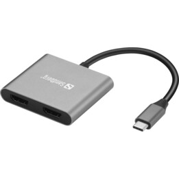 Base de conexión Sandberg 136-44 USB-C 2xHDMI+USB+PD