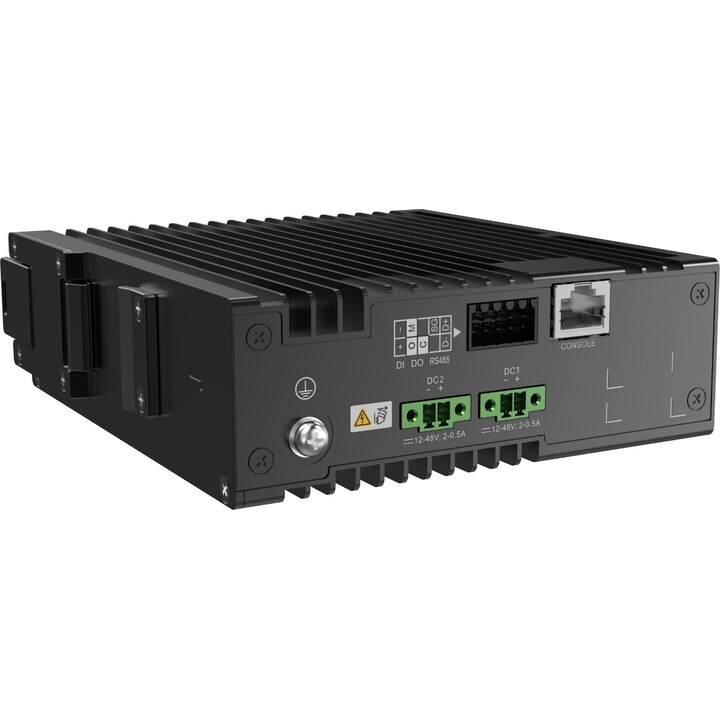Commutateur industriel Huawei CloudEngine S5735I-S8T4SN-V2 pour rail DIN, 8 ports Gigabit Ethernet et 4 ports SFP, sans ventilat