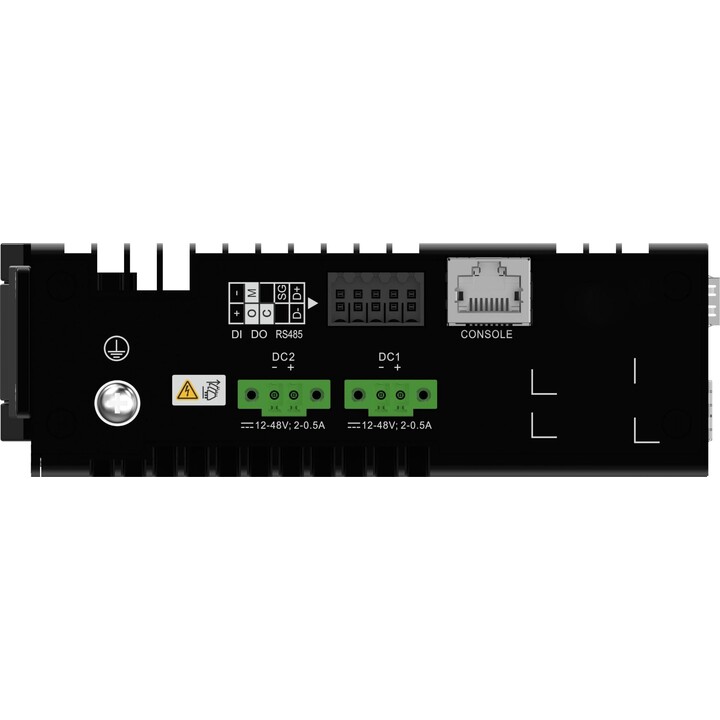 Commutateur industriel Huawei CloudEngine S5735I-S8T4SN-V2 pour rail DIN, 8 ports Gigabit Ethernet et 4 ports SFP, sans ventilat