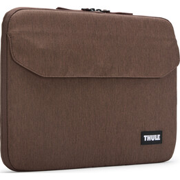 Funda Thule 5457 Lithos para MacBook de 14 pulgadas, color marrón claro.