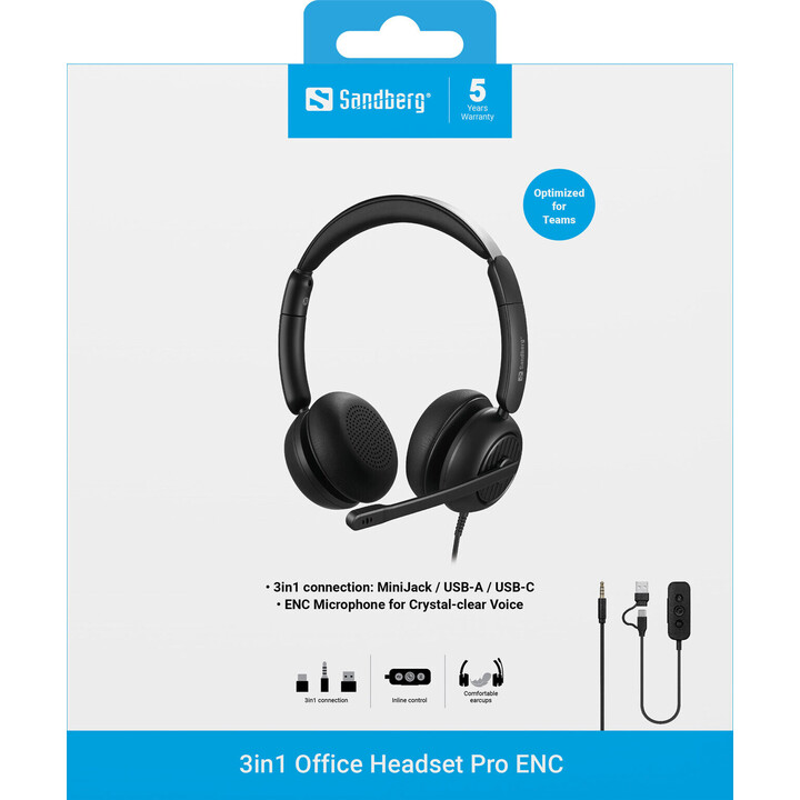 Sandberg 126-54 3in1 Office Headset Pro ENC