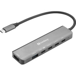 Station d'accueil multimédia Sandberg 136-77 USB-C 6 en 1