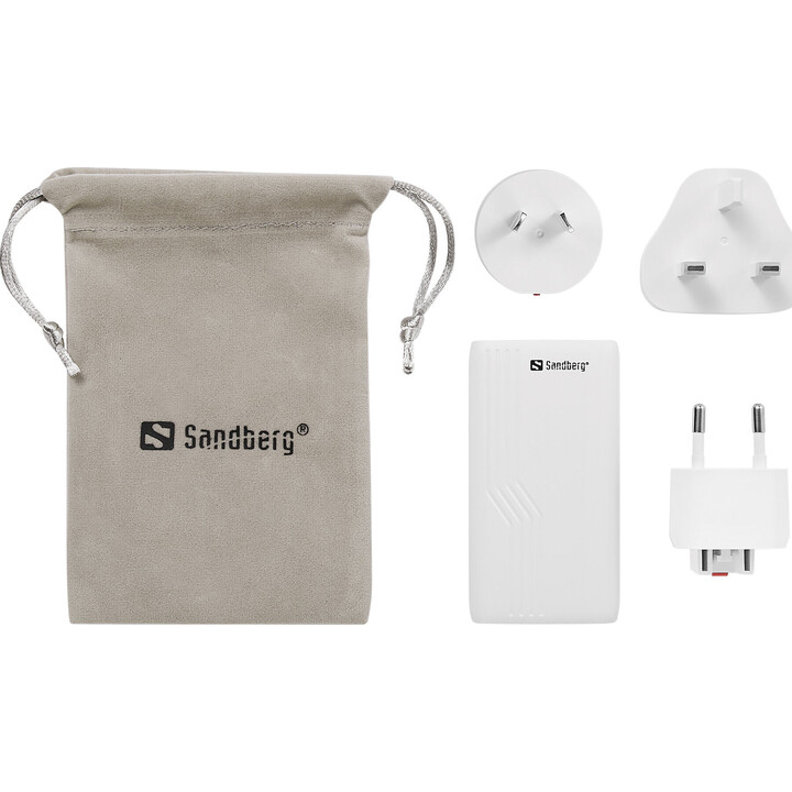 Sandberg 441-68 4-in-1 Reiseladegerät 2xUSB-C 65W