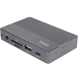 Docking USB Type-C TooQ TQE-2242G/ Slot SSD M.2/ 1xHDMI/ 1xRJ45/ 1xUSB/ 1xUSB Type-C/ 1xLettore di schede/ 1xJack 3.5/ 1xUSB Typ