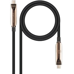 Cavo USB 3.2 Type-C AOC Nanocable 10.01.4605/ USB Type-C Maschio - USB Type-C Maschio/ Fino a 60 W/ 10 Gbps/ 5 m/ Nero