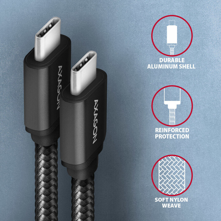 Cable USB-C USB-C AXAGON BUCM3-CM30AB, 3.0