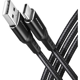 Cabo AXAGON BUCM-AM10AB USB-C para USB-A de 1 m