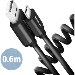 Câble AXAGON BUCM-AM10TB USB-C vers USB-A, 0,6 m