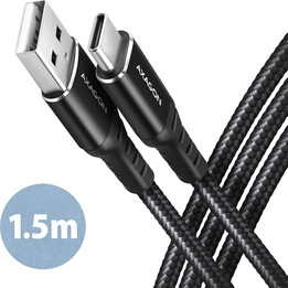 AXAGON BUCM-AM15AB Kabel USB-C USB-A, 1,5 m
