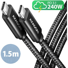 Cable BUCM2-CM15AB 240W USB-C USB-C, 1,5m 5