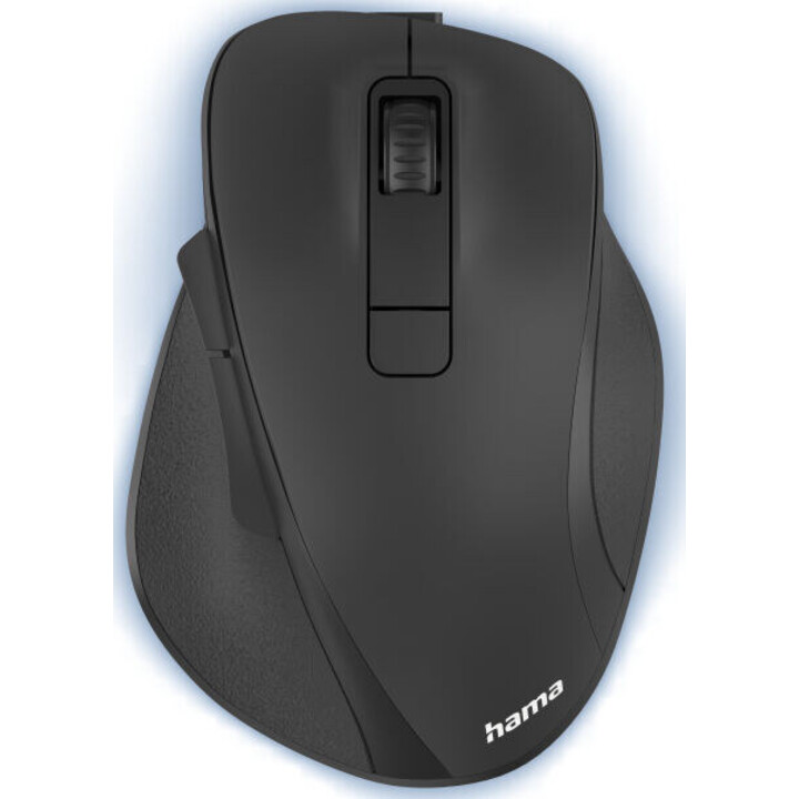 Hama MW-500 Recharge ratón inalámbrico óptico, recargable, ergonómico, negro