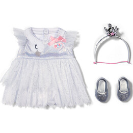 BABY born 837276 muñeca 43 cm vestido de bailarina blanco