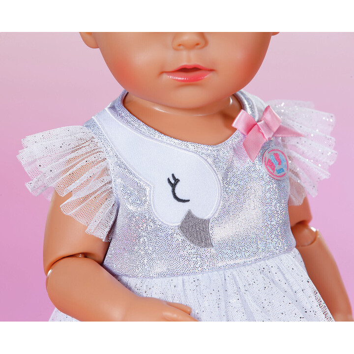 BABY born 837276 bambola 43 cm abito da ballerina bianco