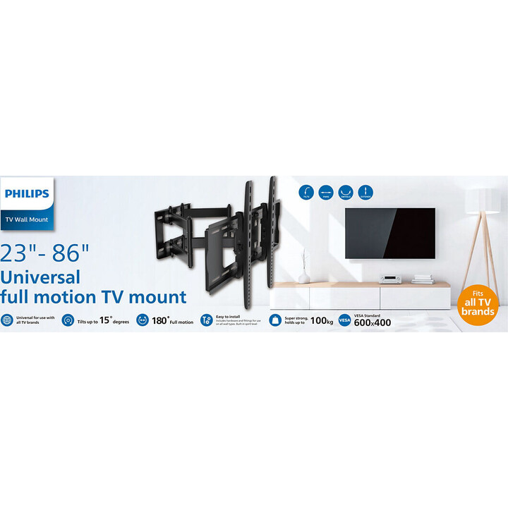 Suporte de parede universal para TV de 23 a 80 polegadas, 55 kg