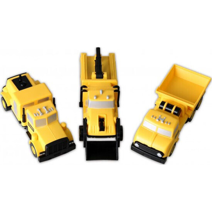 Malblo 0315 vehículos de construcción magnéticos negro/amarillo