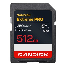 Scheda SDXC UHS-I SanDisk Extreme Pro da 512 GB