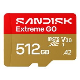 Cartão microSDXC SanDisk Extreme GO de 512 GB UHS-I
