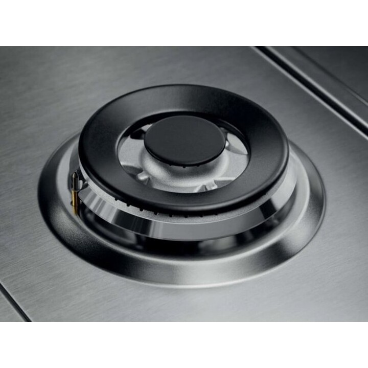Placa de gás Electrolux KGS75662SX SlimLine 600, 75 cm, em aço inoxidável resistente a impressões digitais