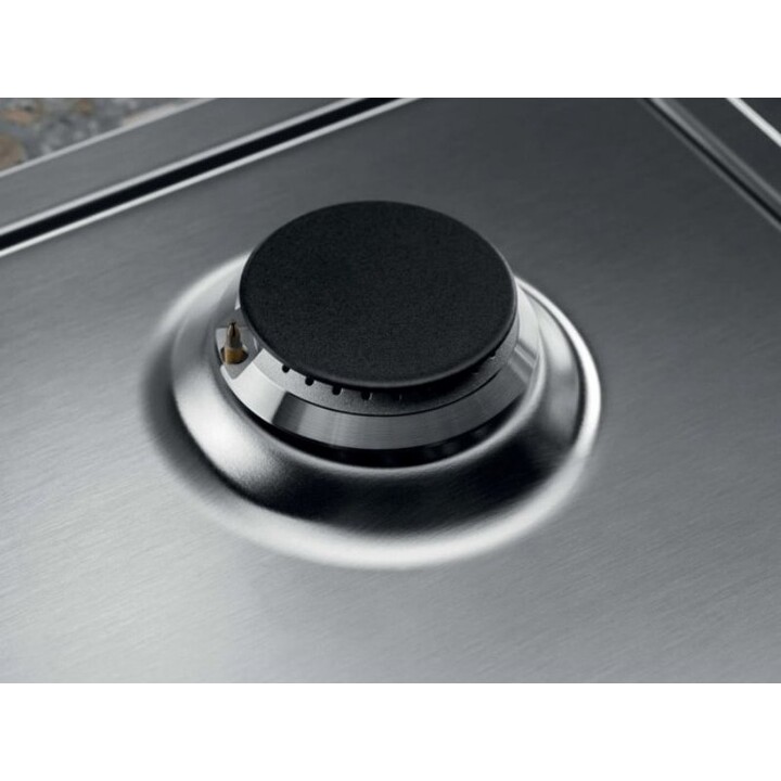 Placa de gás Electrolux KGS75662SX SlimLine 600, 75 cm, em aço inoxidável resistente a impressões digitais