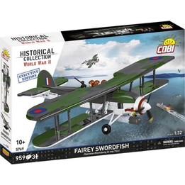 Cobi Klocki Fairey Swordfish Blocks, Edición Ejecutiva, 959 piezas