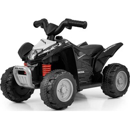 Milly Mally Quad Honda ATV nero, alimentato a batteria.