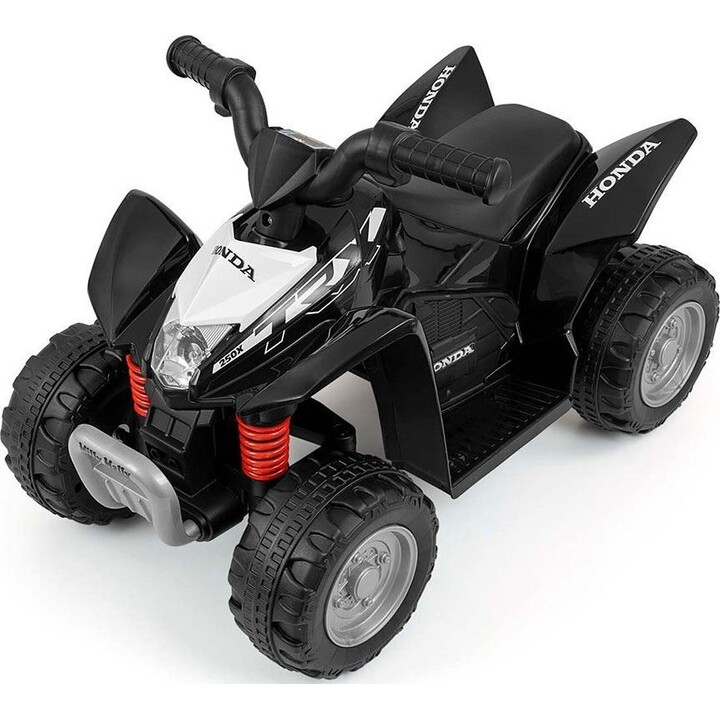 Quad Milly Mally Honda, color negro, alimentado por batería.