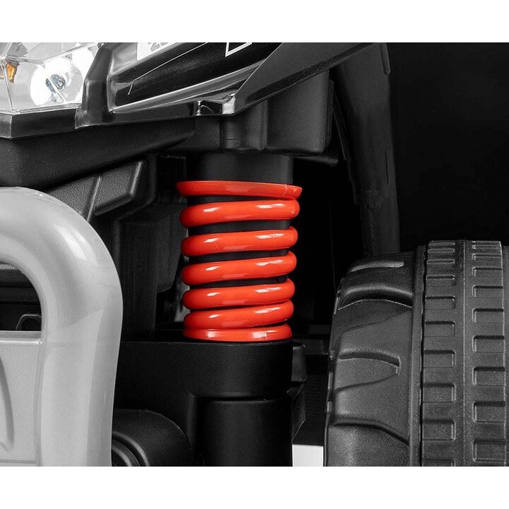 Quad Milly Mally Honda, color negro, alimentado por batería.