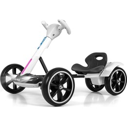 Milly Mally Bolt White Battery-Powered Go-Kart