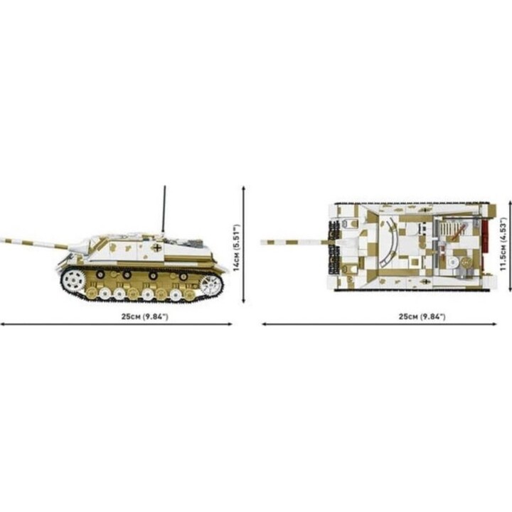 Cobi Klocki : Jagdpanzer IV/70 (V) (Sd.Kfz.162/1), 1 024 pièces.