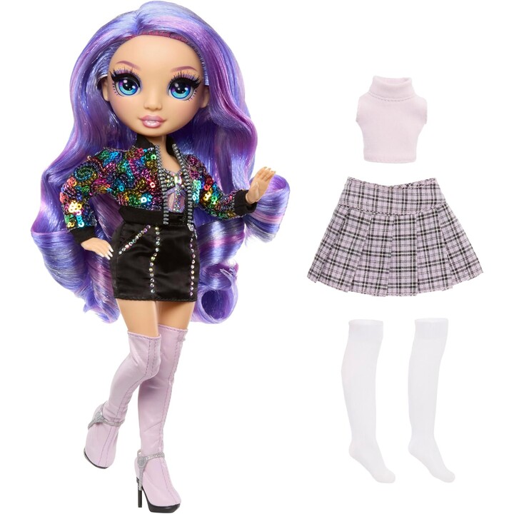 Boneca MGA Rainbow, alta, violeta
