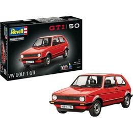 Revell VW Golf 1 GTI 50-jähriges Jubiläum – Plastikmodellauto im Maßstab 1:24