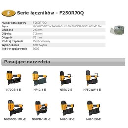 BOSTITCH CLOUS F 2,50-70 R Q 9m ...