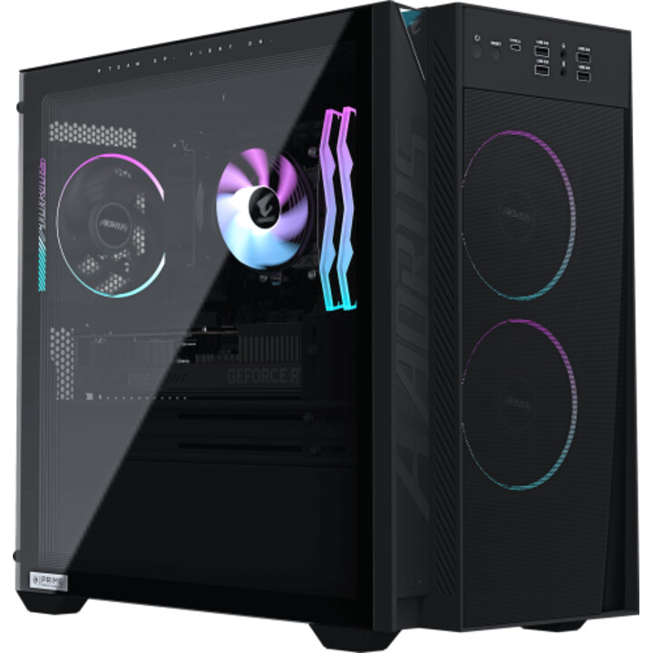Gigabyte CPU Aorus Prime 3 AP3A7N6T-5110, AMD R7 9700X, 16GB DDR5 UDIMM, SSD de 1TB, fonte de 650W, RTX 5060 Ti/8GB, Windows 11 