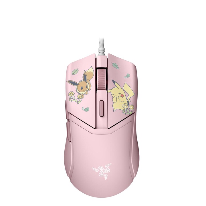 Mouse Razer Cobra Edição Pokémon Pikachu e Eevee com fio