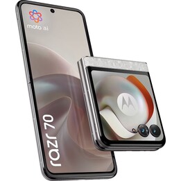Motorola Razr 70, 8 GB 256 GB, 6,9 pOLED, 4800 mAh, Pantone Bright White