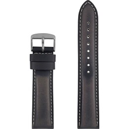 Leather strap Iron Annie blue, 22 mm