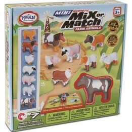 Set di mini animali da fattoria magnetici MALIK Malblo