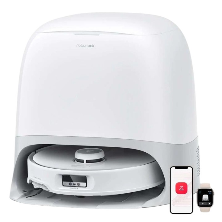 Roborock Qrevo Curv Blanco con Base de autolimpieza