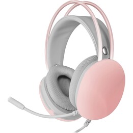 Fones de ouvido para jogos com microfone Mars Gaming MH-GLOW/ Jack 3.5/ Rosa